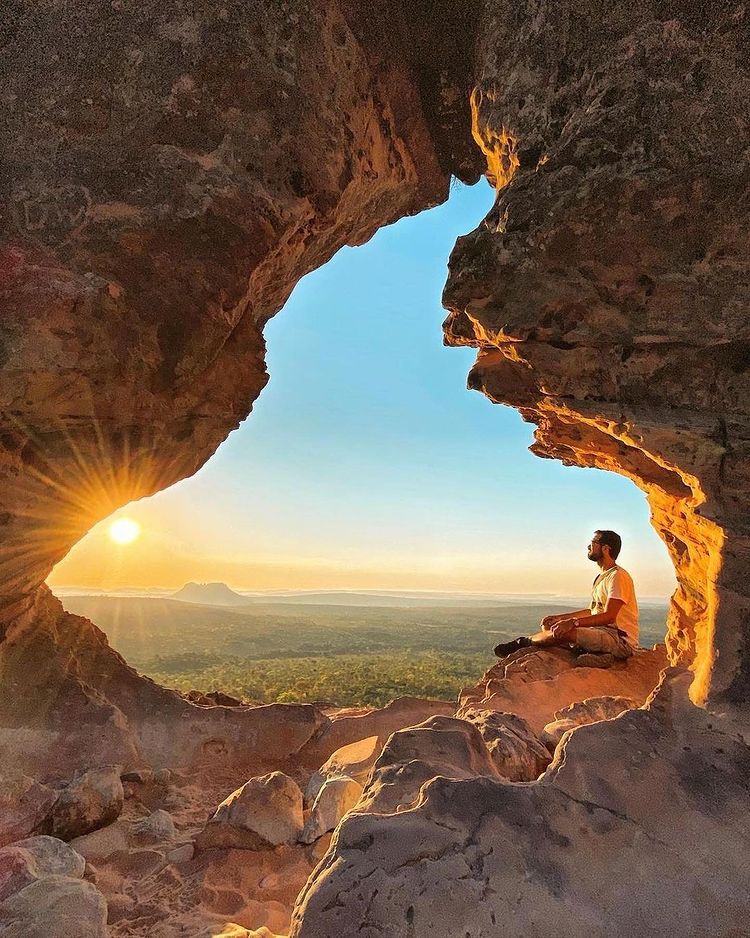 Chapada das Mesas com vegetação típica e horizonte aberto